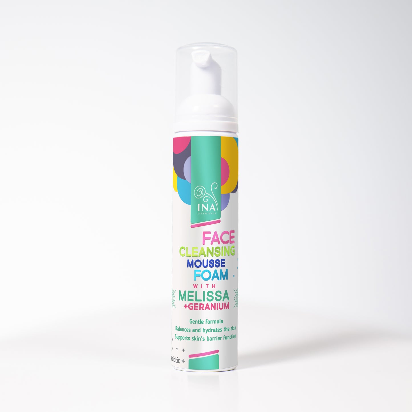 Schiuma Detergente Naturale per il Viso con Melissa e Geranio - per tutti i tipi di pelle