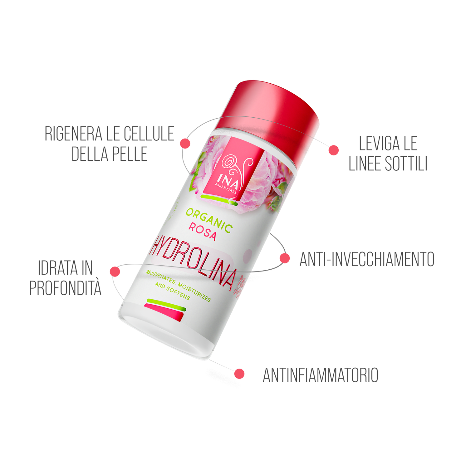 Acqua alla Rosa Bio - Hydrolina per pelle Secca