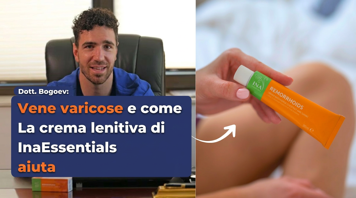 Dott. Bogoev: Vene varicose e come la Crema Lenitiva di InaEssentials aiuta