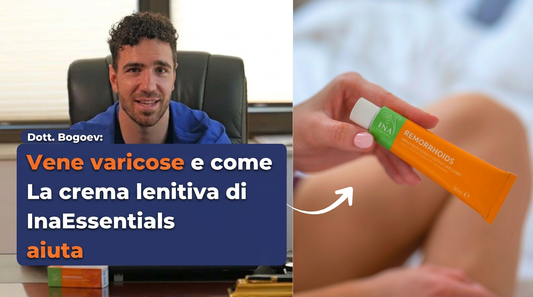 Dott. Bogoev: Vene varicose e come la Crema Lenitiva di InaEssentials aiuta