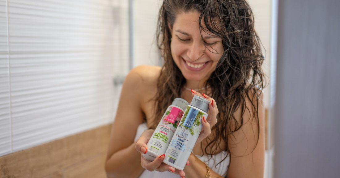 Shampoo alla Rosa Naturale per capelli Secchi e Danneggiati di InaEssentials