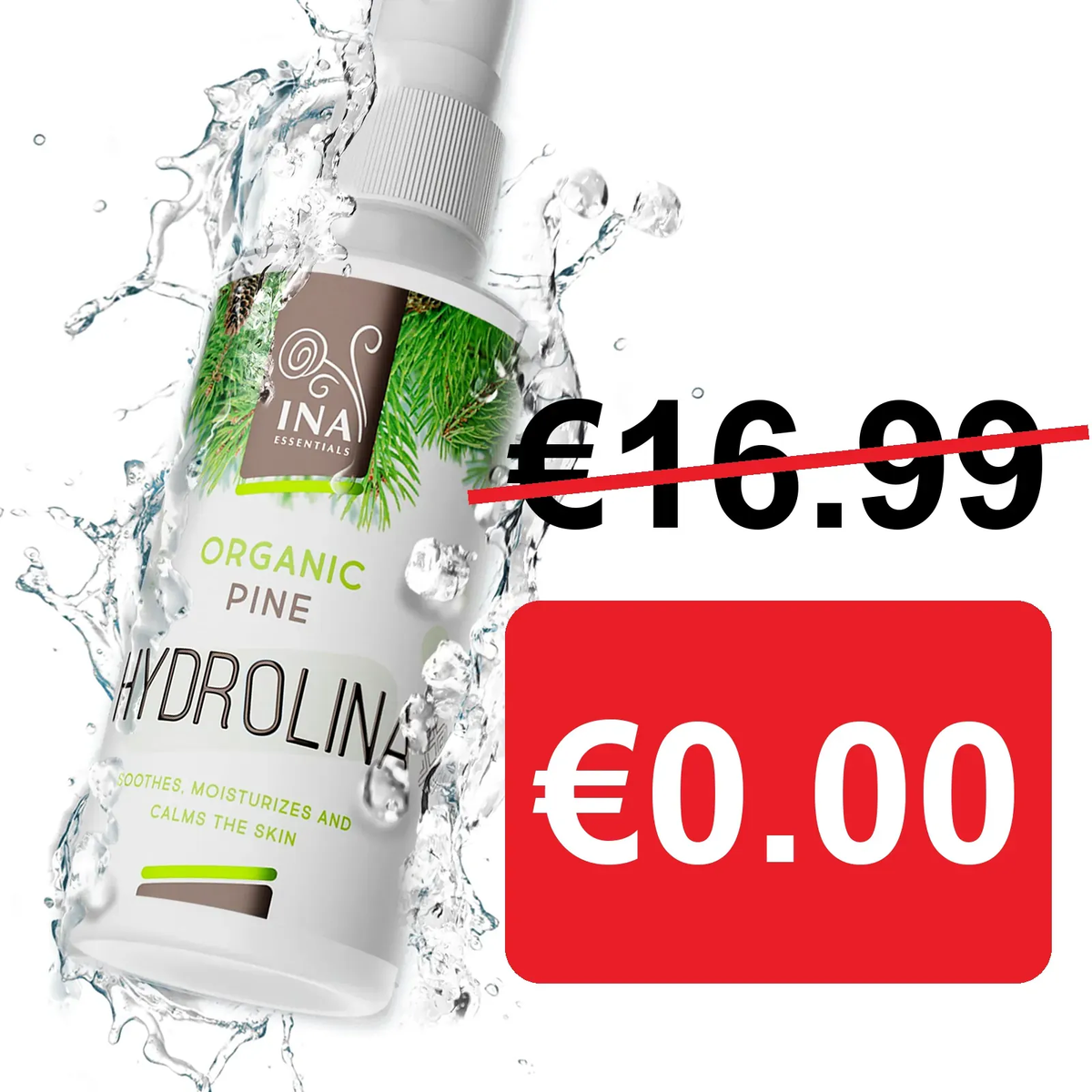 + Regalo Acqua di Pino Bianco Bio - Hydrolina - Spray per i Funghi e piedi maleodoranti