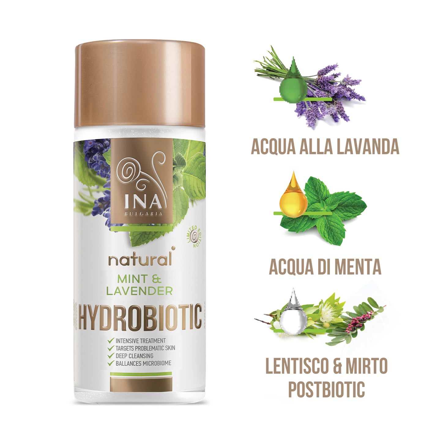 Hydrobiotic - Lavanda e Menta - cura intensiva per Acne