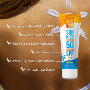 Pacco famiglia per la Protezione Solare - 2+1 Crema Solare Naturale per viso e corpo SPF 50+ con Abete Bianco Biologico