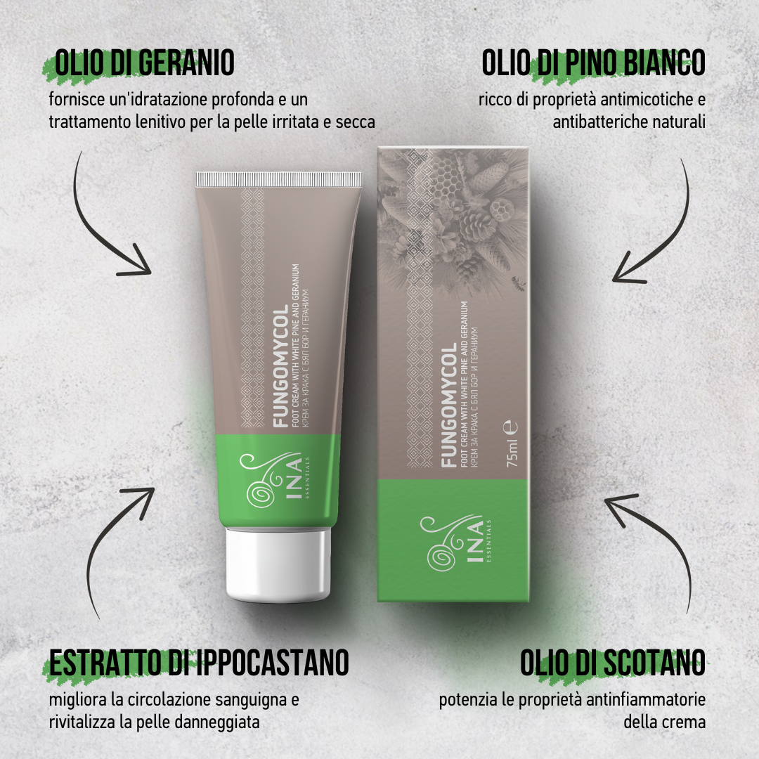 ACCESSO SPECIALE Acquista 2 Creme per Funghi delle Unghie e Pelle Secca e Screpolata e ricevi 2 Acque di Pino Bianco Biologico in omaggio