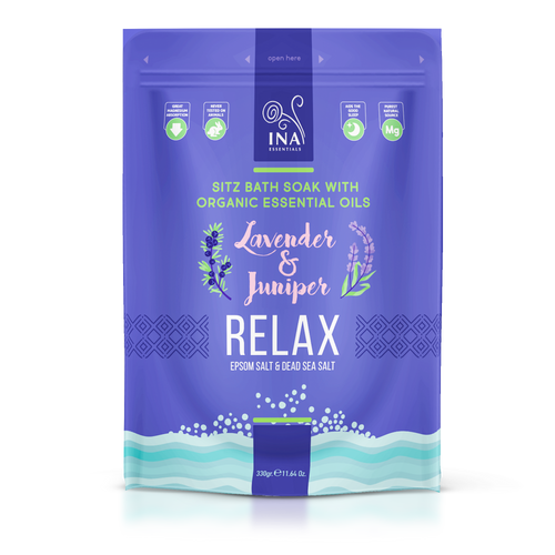 ACCESSO SPECIALE Relax - Sali da bagno con Lavanda e Ginepro per Relax e sollievo dallo Stress