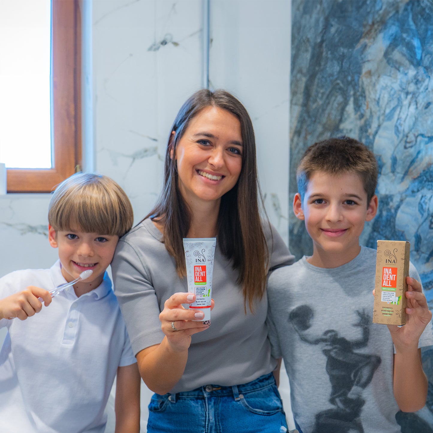 Acquista 3 Dentifrici Ina Dent-All, Ricevi Gratis 1 Colluttorio allo Scotanon Abete Bianco Biologico
