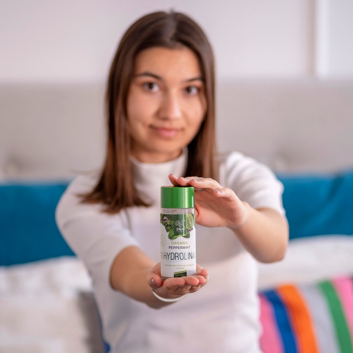 Acqua di Menta Piperita Bio - Hydrolina per pelle tesa ed effetto opaco