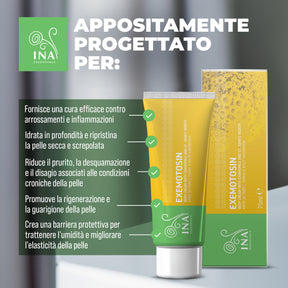 Crema per Psoriasi, Eczema e Pelle irritata - con Erba di San Giovanni, Camomilla e Propoli