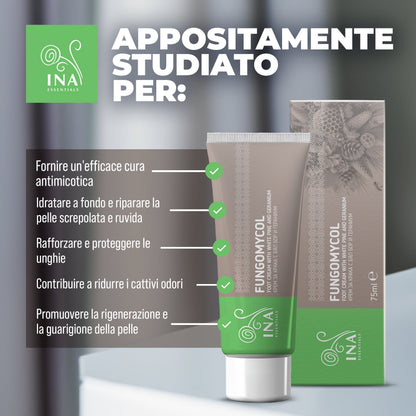 ACCESSO SPECIALE Crema 2 in 1 per Funghi delle unghie e pelle secca e screpolata - con Pino bianco, Urea e Geranio