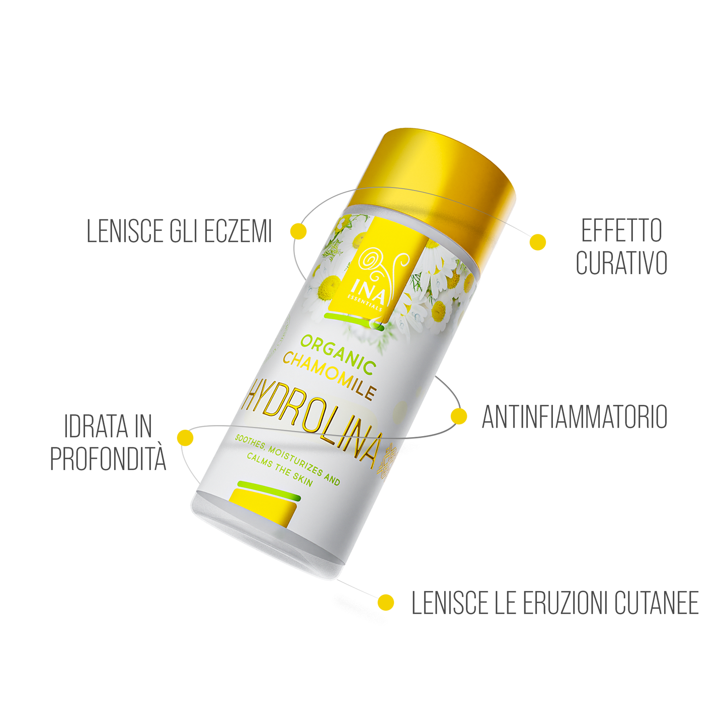 Acqua alla Camomilla Bio - Hydrolina per Eczema e pelle Irritata