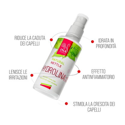 Acqua di Ortica Selvatica - Hydrolina - spray per la Caduta dei capelli e capelli Grassi