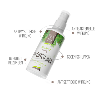 + Regalo Acqua di Pino Bianco Bio - Hydrolina - Spray per i Funghi e piedi maleodoranti
