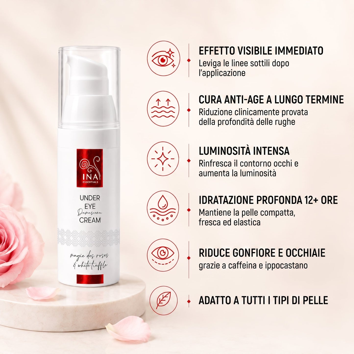 Acquista 1 Crema Viso Idratante e 1 Siero Anti-Age, Ricevi 1 Crema Contorno Occhi in Omaggio