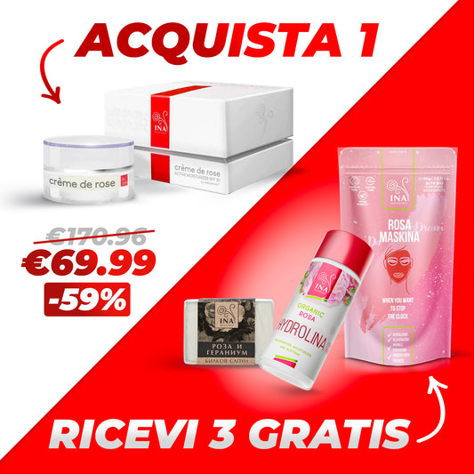 Acquista 1 Creme de Rose, Ricevi 3 Prodotti in Omaggio