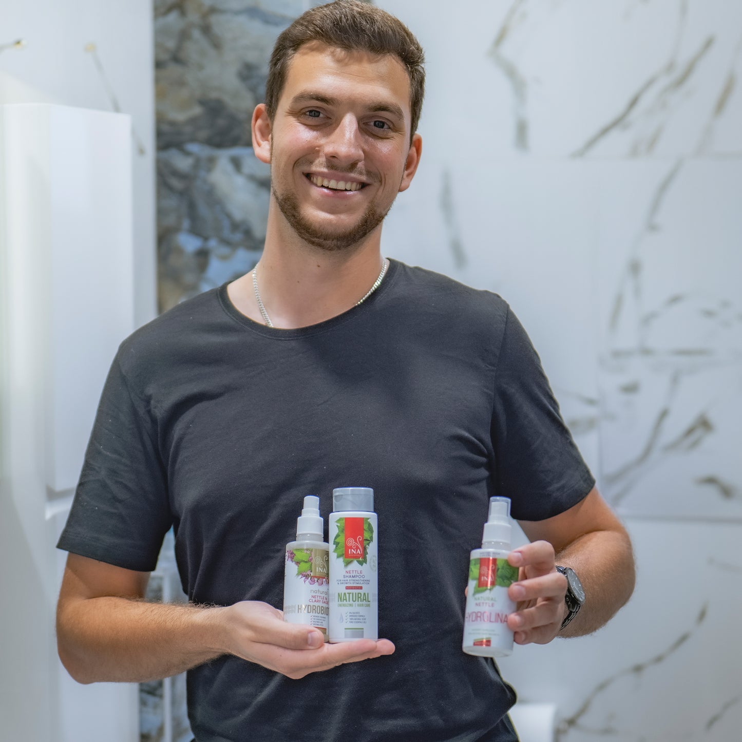 Caduta dei capelli RoutINA™ per Lui - soluzione duratura per la Caduta dei capelli