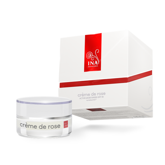 Crème de rose - Crema idratante viso con SPF30 - altamente arricchito con olio essenziale di Rosa biologico