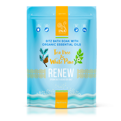 Renew - Sali da bagno con Tea tree e Pino bianco per Gambe stanche e Funghi ungueali